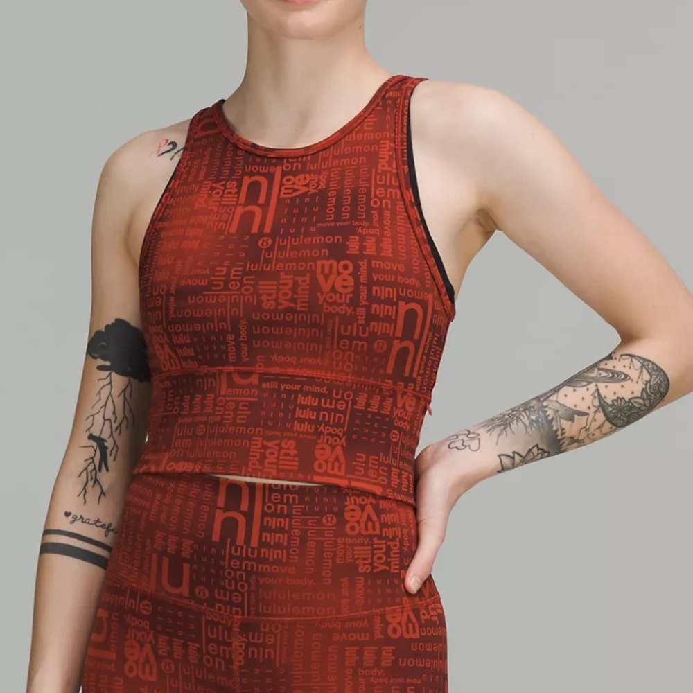 Lululemon Power Pivot Everlux Tank Top Motif Shirt